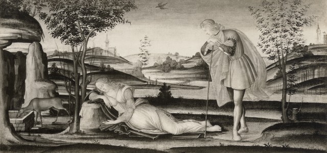 National Gallery of Art, Washington — Bartolommeo di Giovanni. Daphne found asleep by Apollo — insieme